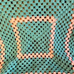 crocheted baby blanket